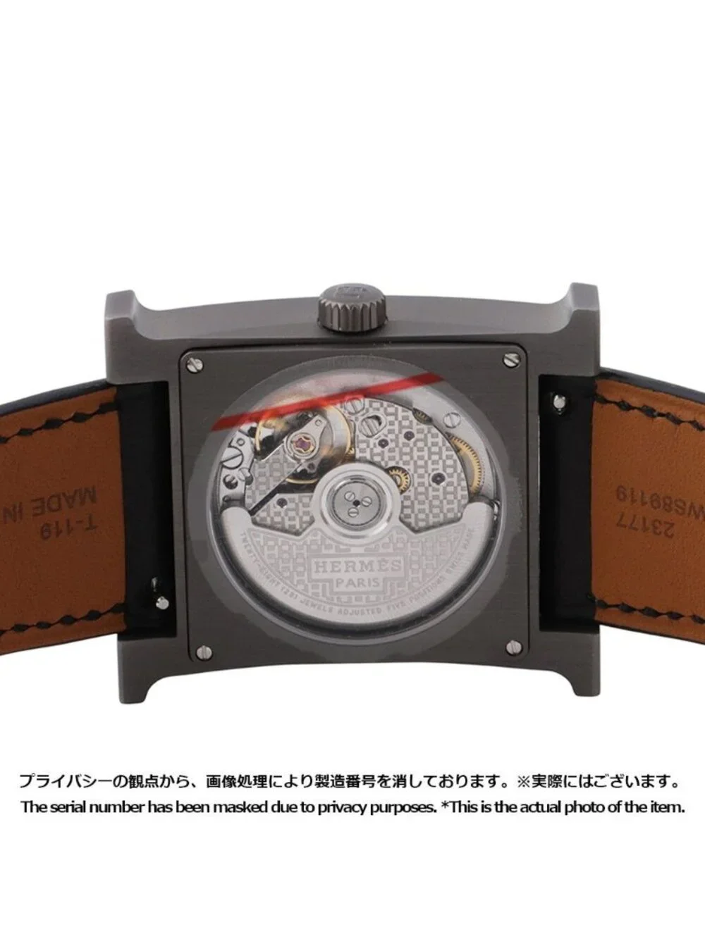 Hermes Watch Large Gray Dial